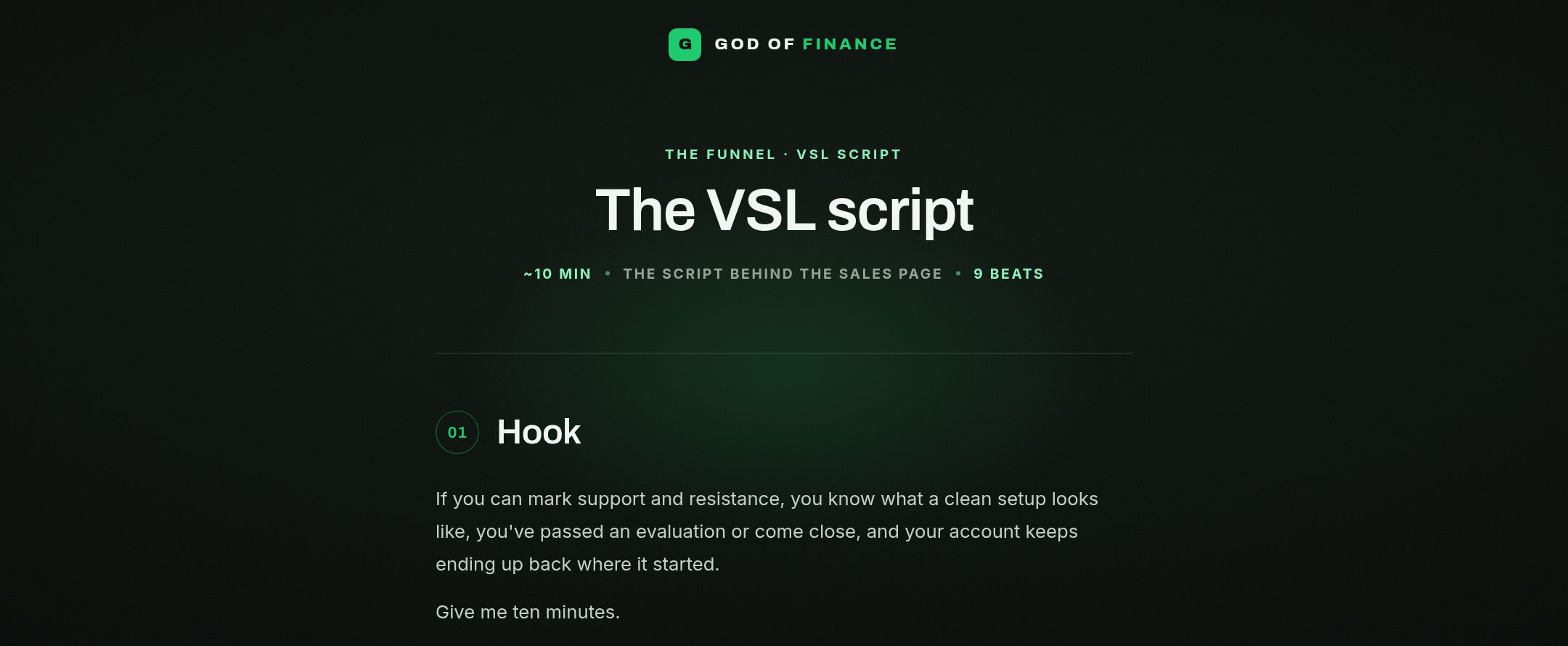 VSL script preview